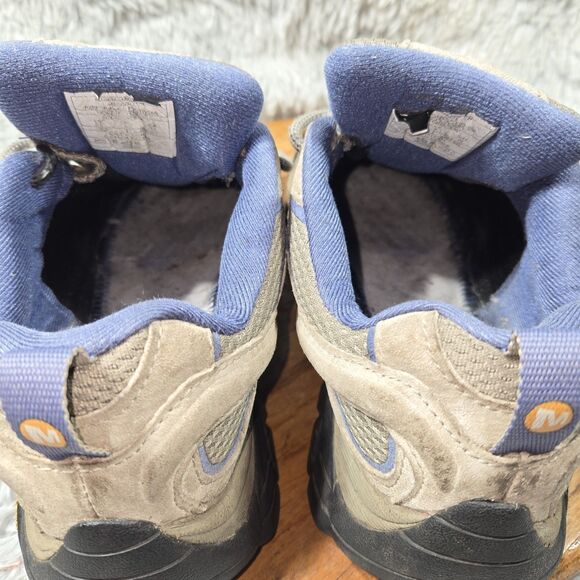 Merrell Moab 2 Vent Ventilator Vibram Women Sz 8.5 Tan/Blue Hiking Shoes J06018 - Picture 5 of 13